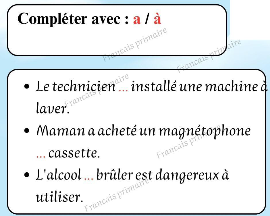 exercice_sur_les_homophones_a_et_à-orthographe-ma-revision.com